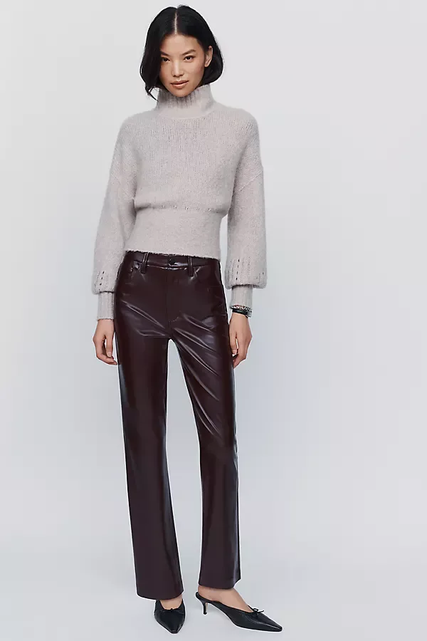 Lyra Slim Ankle Faux Leather Pants