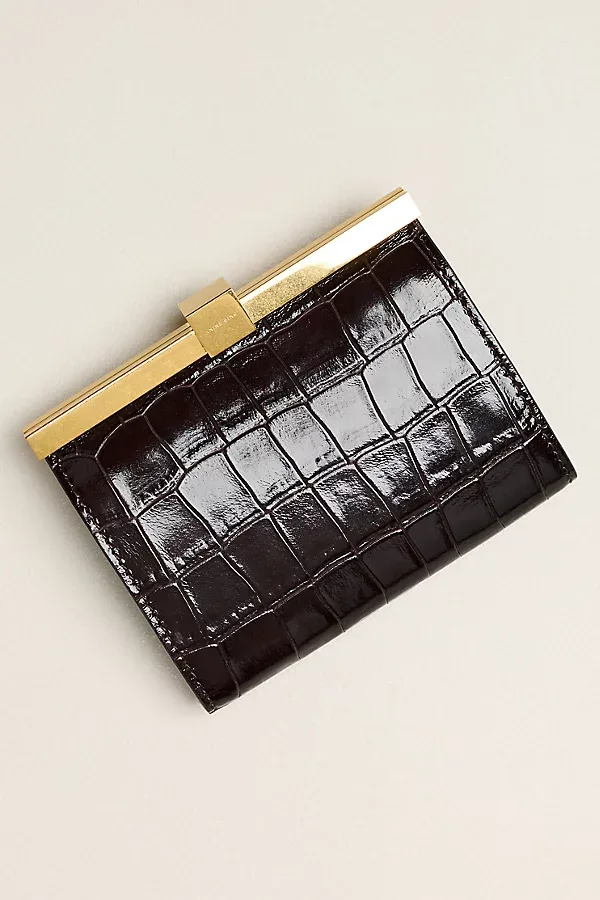 Leather Embossed Wallet by ANINE BING