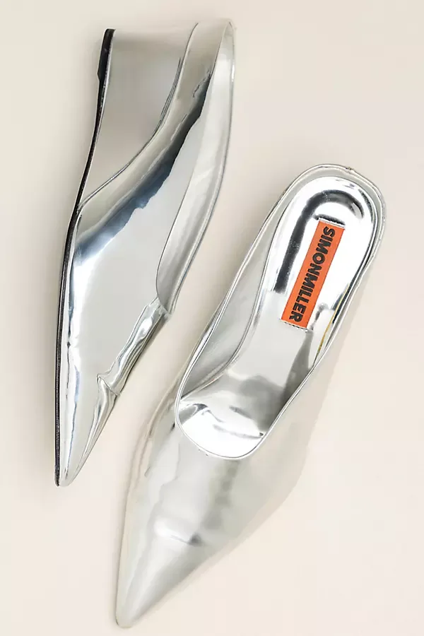 Pointed Gala Wedge Heels by SIMONMILLER