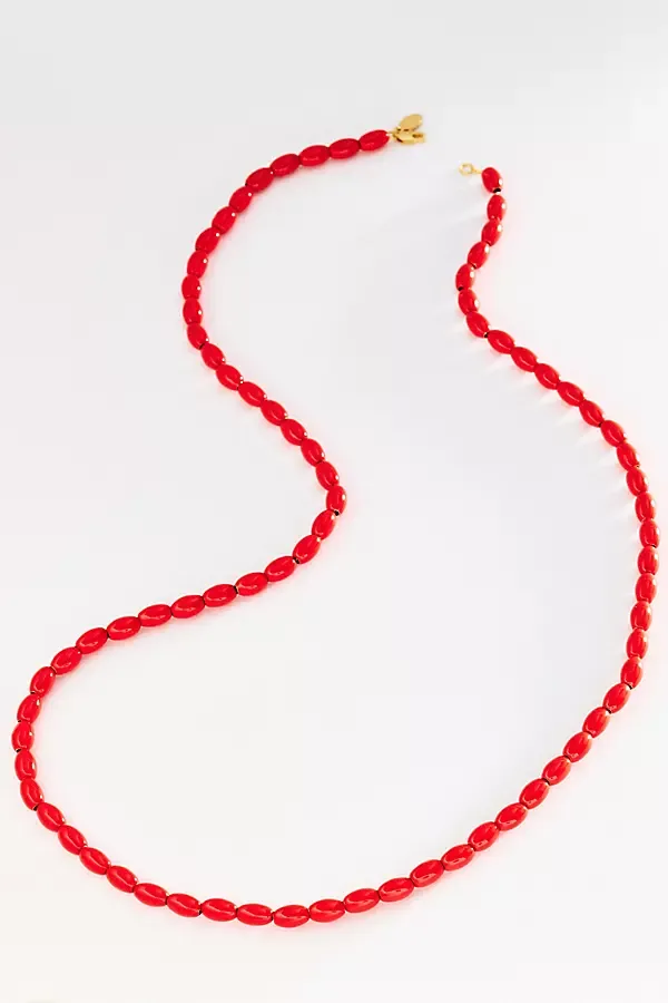 Enamel Chain Necklace by Clare V.