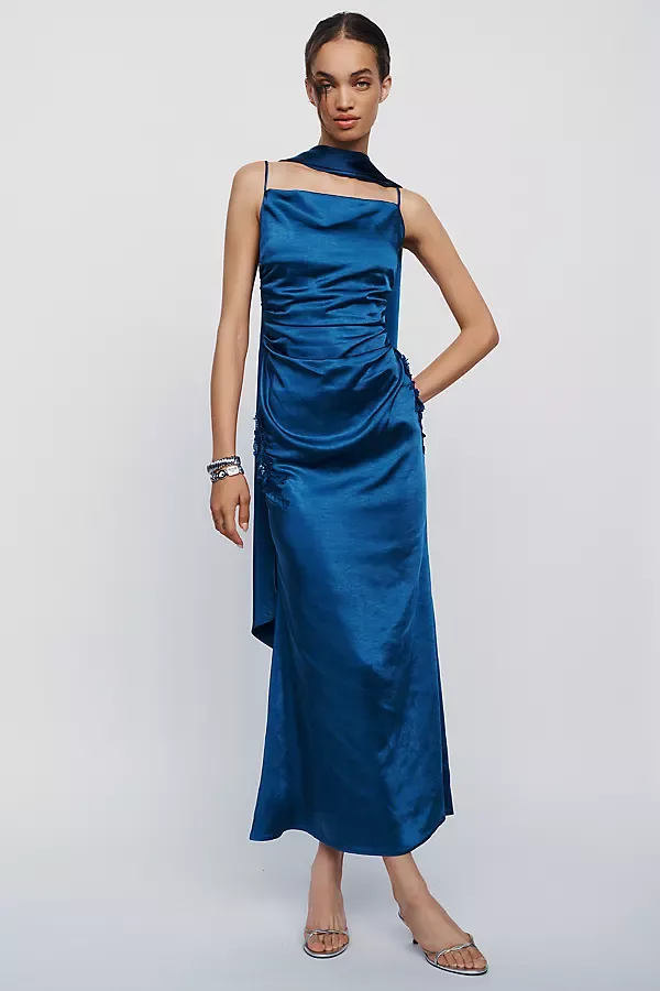 Florea Scarf Slip Maxi Dress by Elliatt