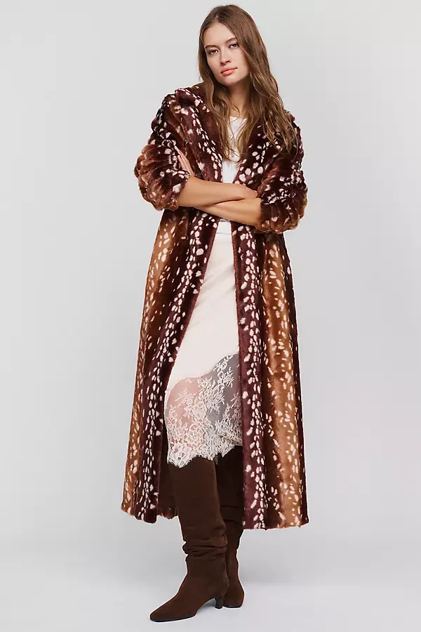 Sami Faux Fur Coat Jacket by Unreal Fur
