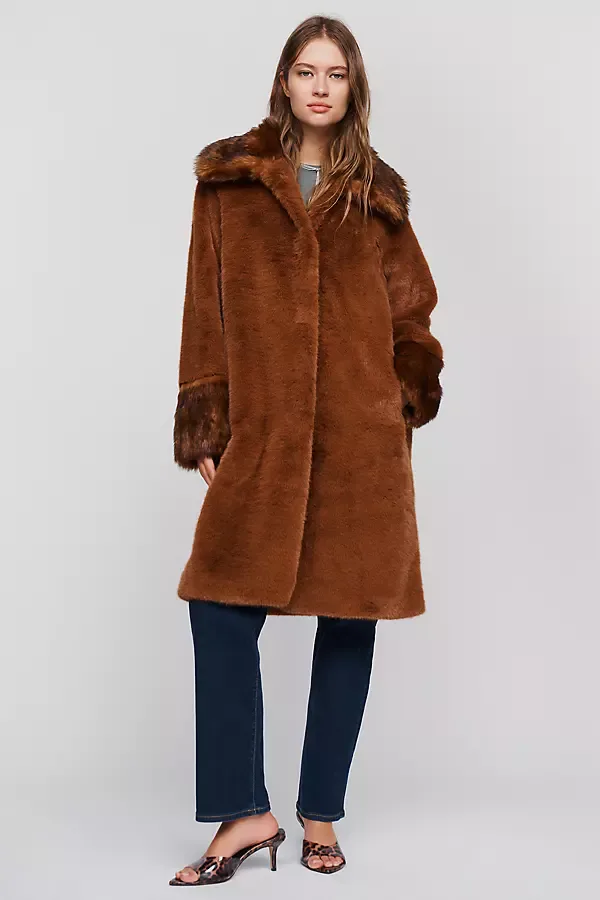 Timeless Faux Fur Coat Jacket by Unreal Fur