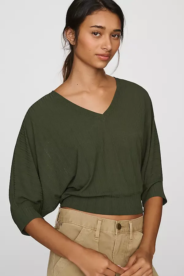 Banded Dolman Top by Anthropologie