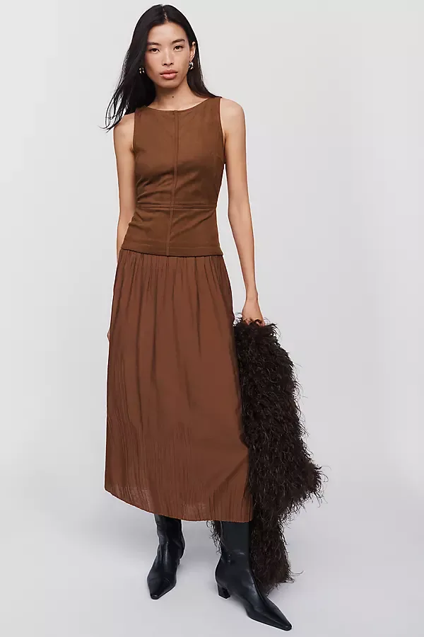 Drop Waist Midi Dress by Moon River
