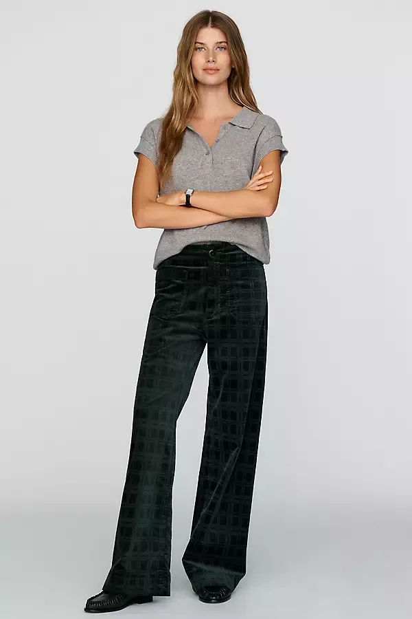 @merricksart x Maeve Colette Corduroy Full Length Pants by Maeve