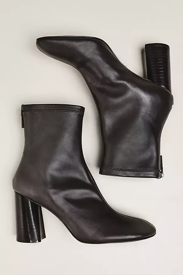 Round Toe Block Heel Boots by Lola Cruz