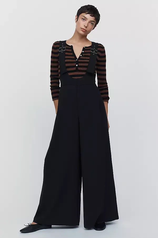Wide-Leg Overalls by Anthropologie