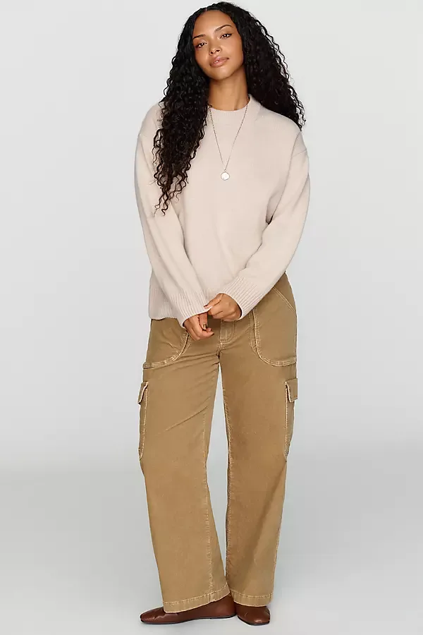 High Rise Straight Leg Utility Pants by Pilcro