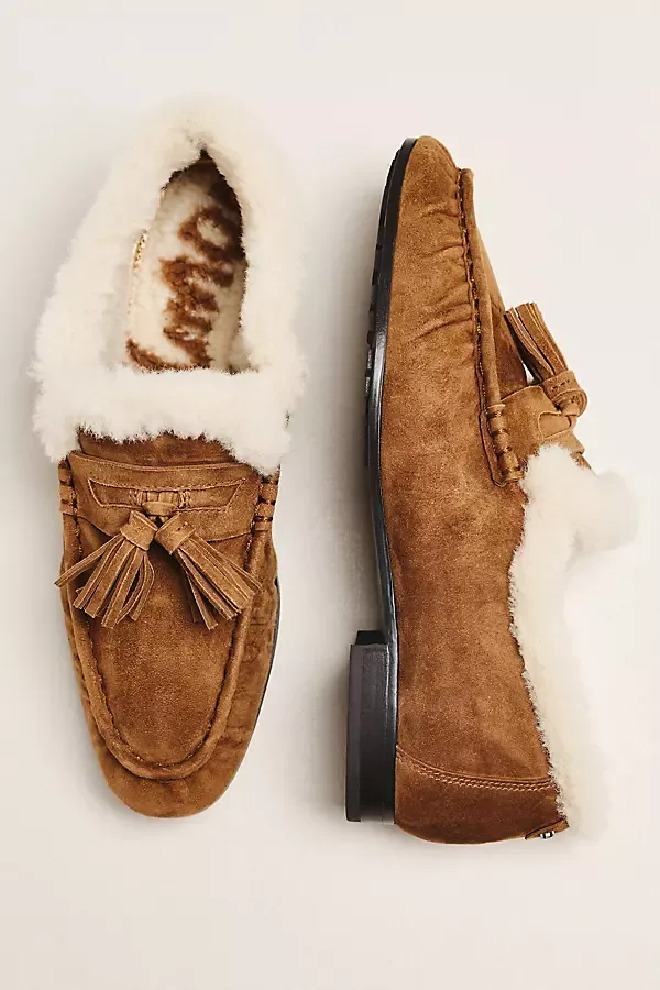 Faux Fur Lined Moccasin Loafers by Sam Edelman