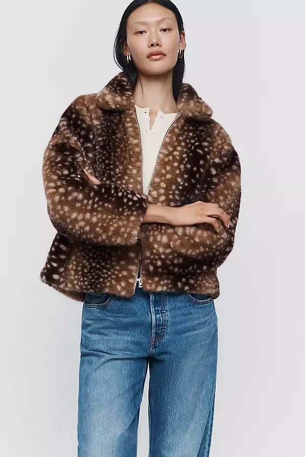 Aspen Faux Fur Jacket by The Frolic