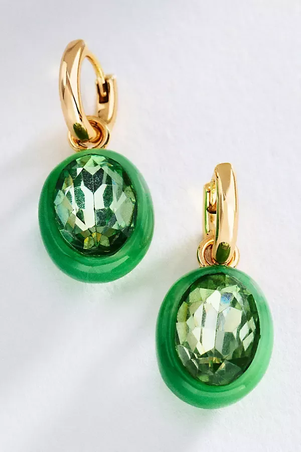 Statement Bezel Earrings by Anthropologie