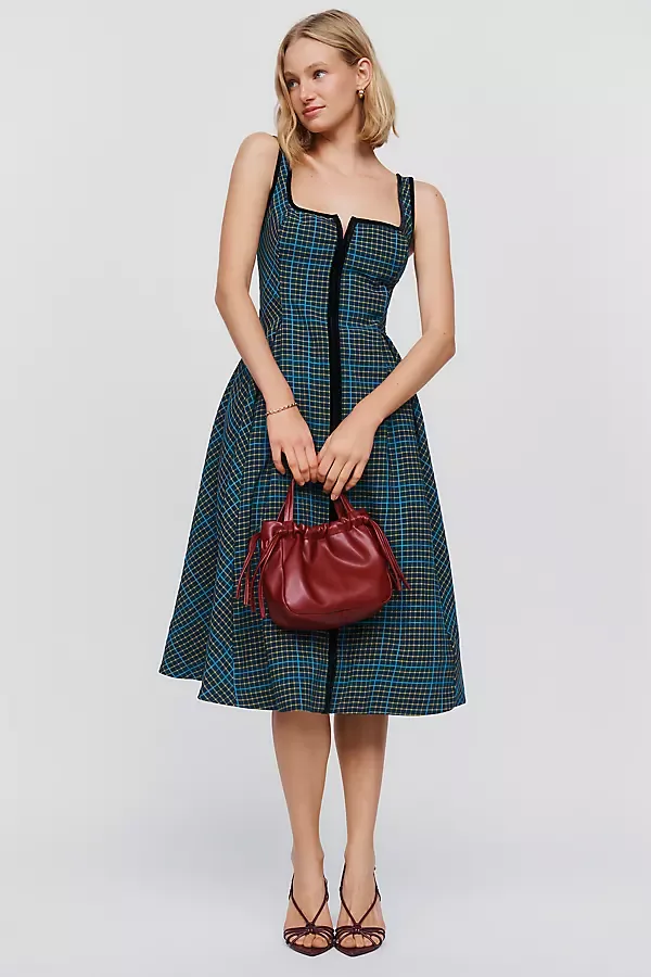 Arlette Velvet Midi Dress by Maeve