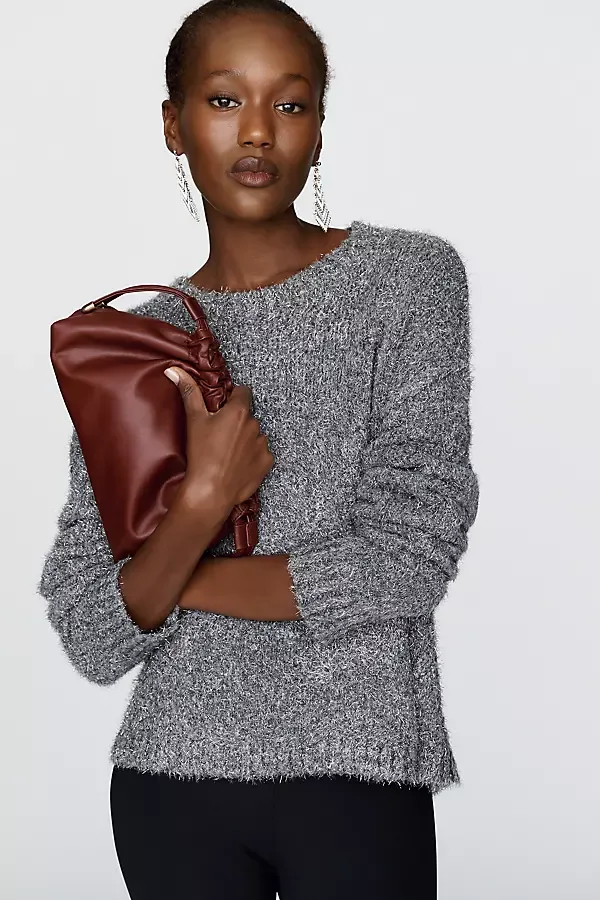 Cashmere Wool Blend Slouchy Sweater by Bella Dahl