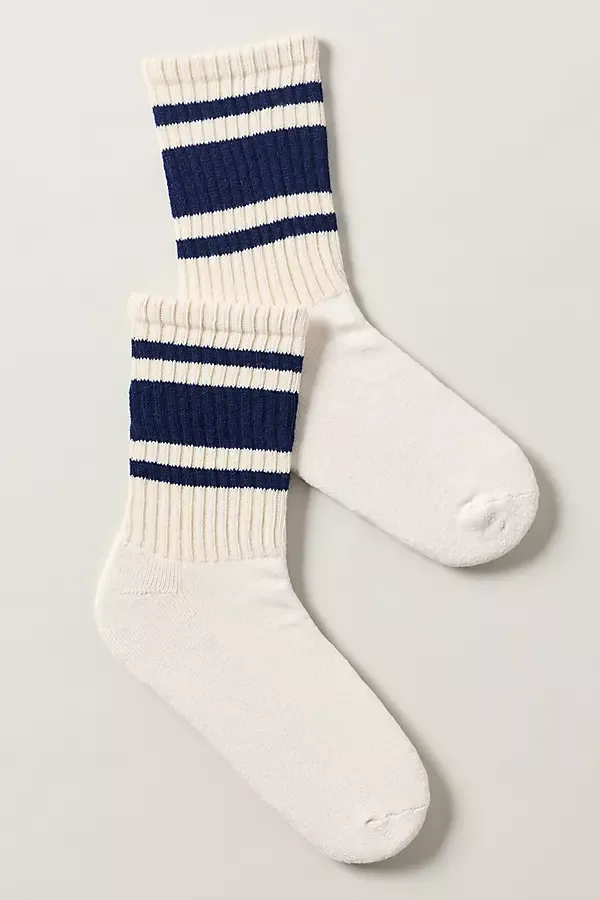 Striped Crew Socks by American Trench