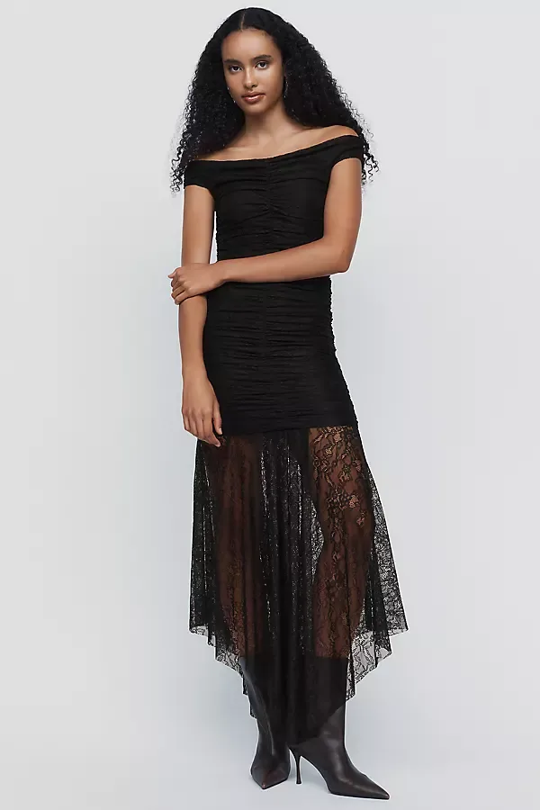 Lace Knit Midi Dress by Maeve