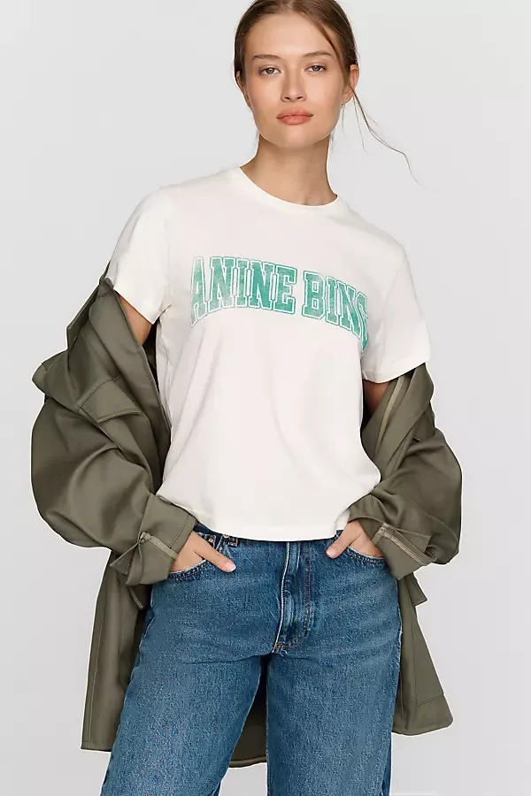 Shelley 100% Cotton Graphic Tee by ANINE BING