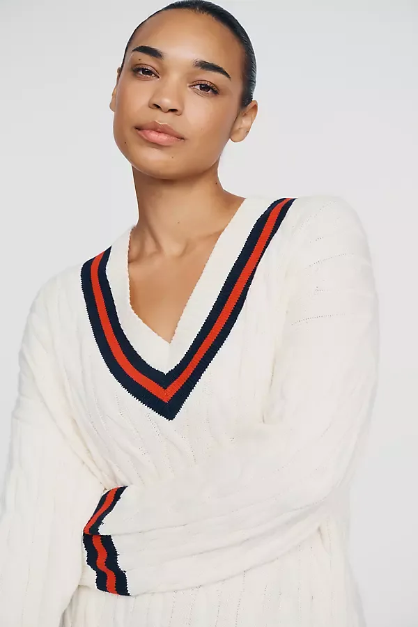Cable Knit Sweater Mini Dress by English Factory