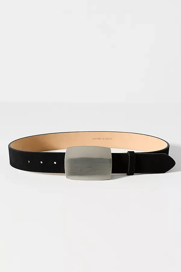Addison Plaque Buckle Belt by Laurel & Gold