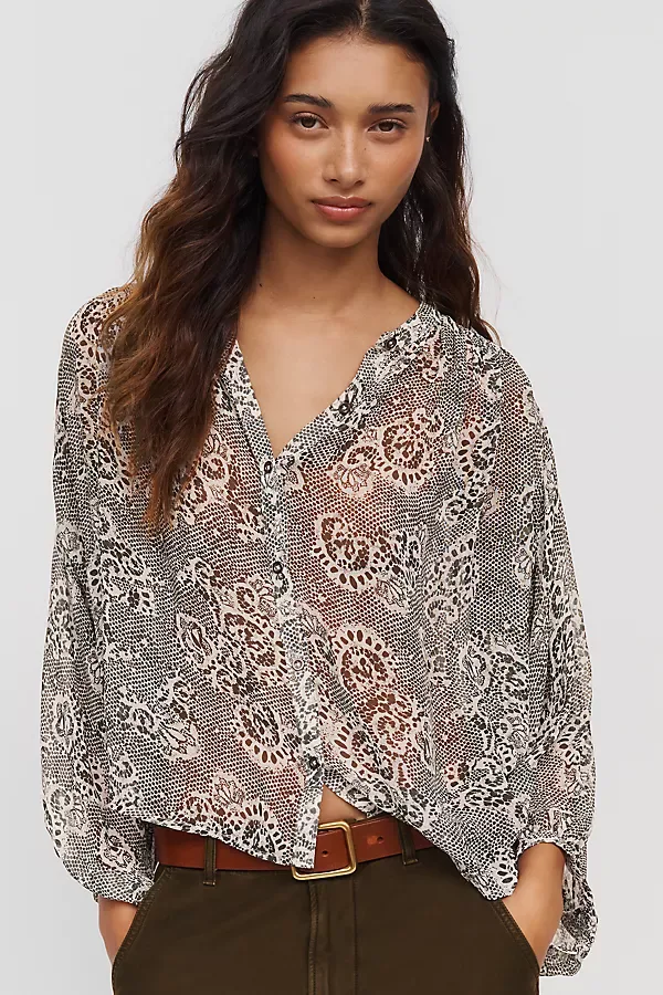 Sidney Shrunken Batwing Blouse
