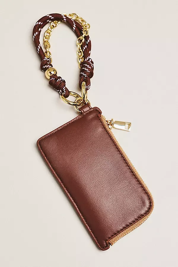 Leather L-Zip Card Case by Anthropologie