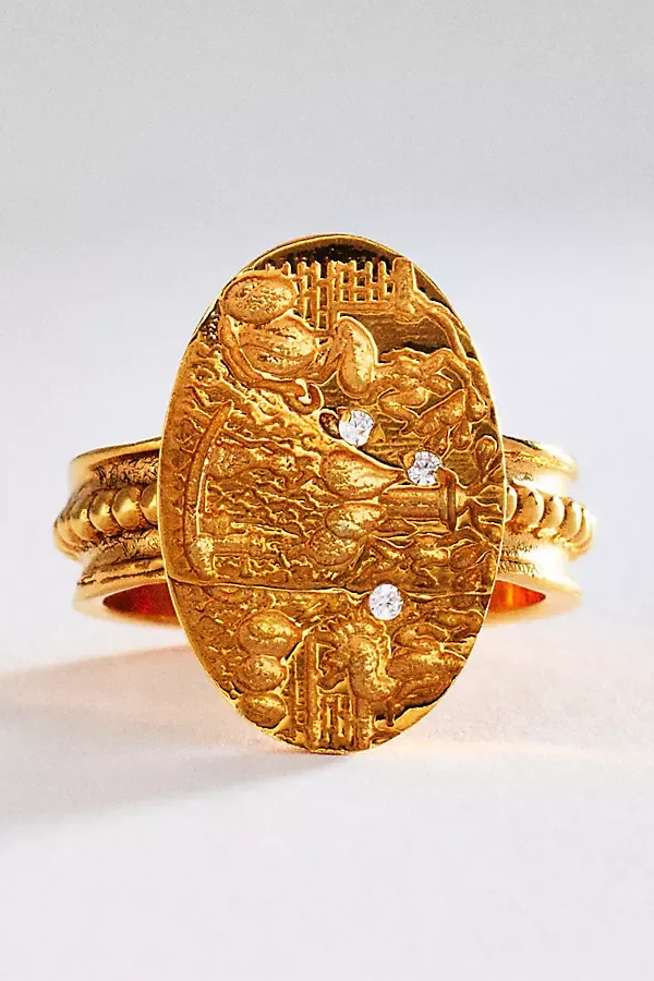 Minoas Demi Fine Signet Ring by Hermina Athens