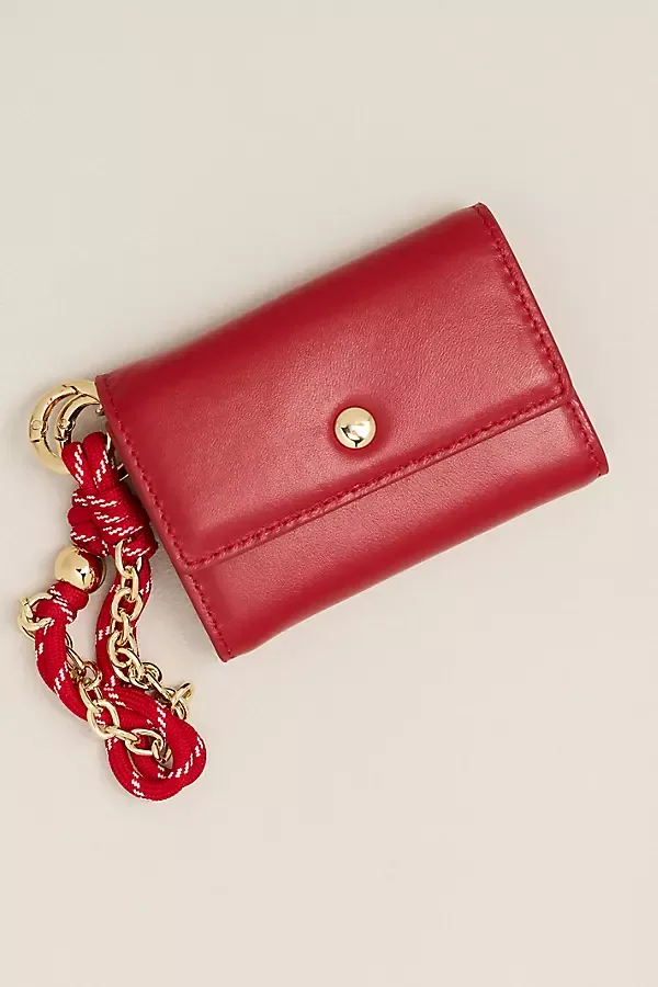 Leather Accordion Wristlet Wallet