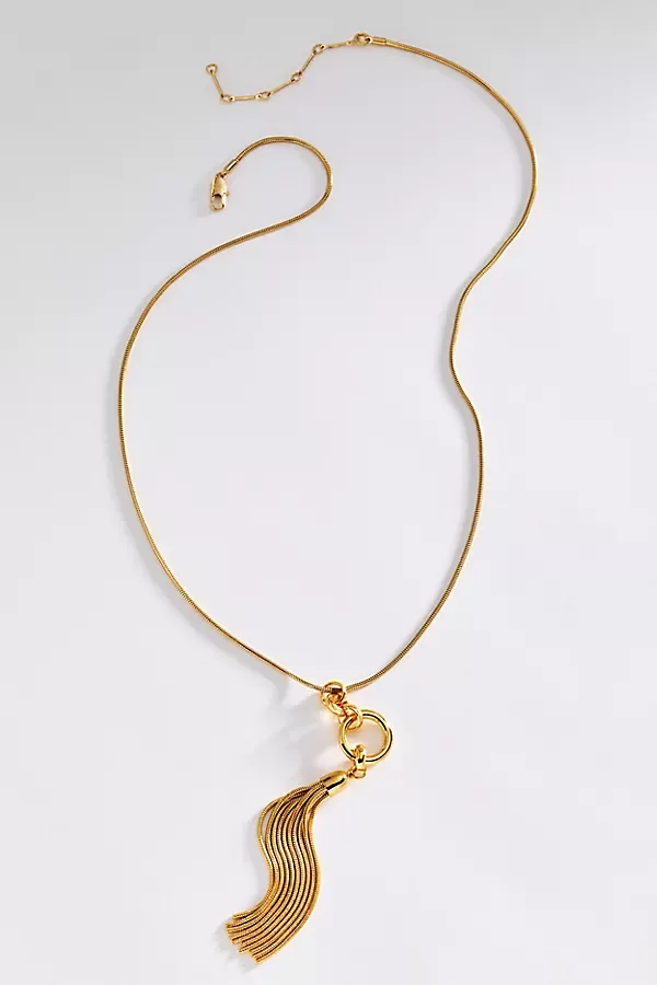 Cleo Tassel Pendant Necklace by Lady Grey