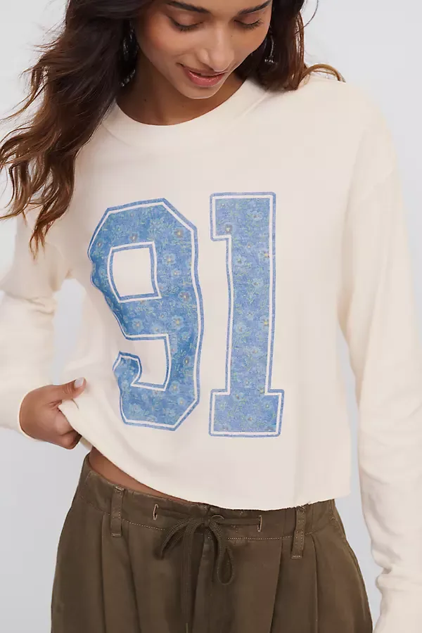 100% Cotton 91 Varsity Top