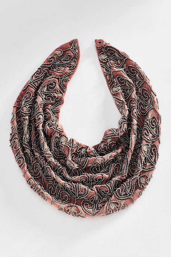 Amoria Silk Scarf Necklace by Mignonne Gavigan