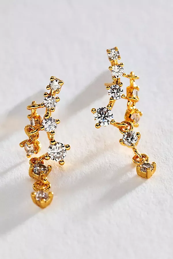 Encrusted Crawler Earrings