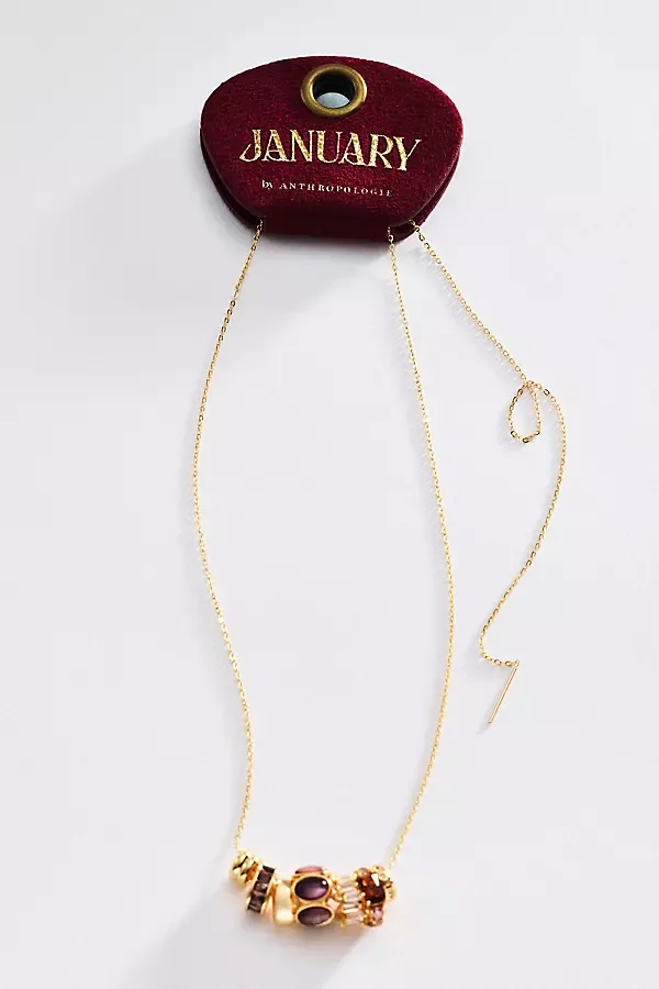 Birthstone Ring Pendant Necklace by Anthropologie