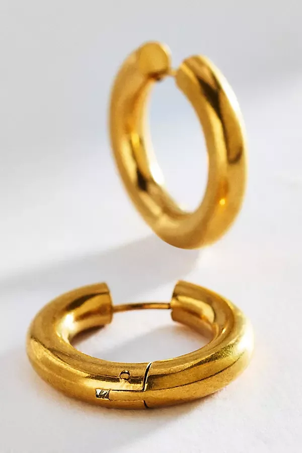 Water Resistant Medium Tube Earrings