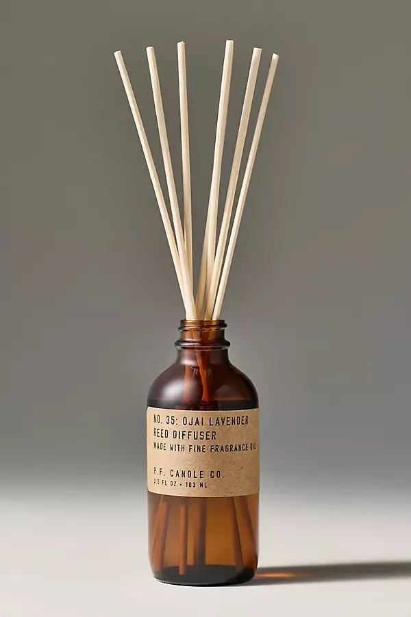 Floral Ojai Lavender Glass Reed Diffuser by P.F. Candle Co.