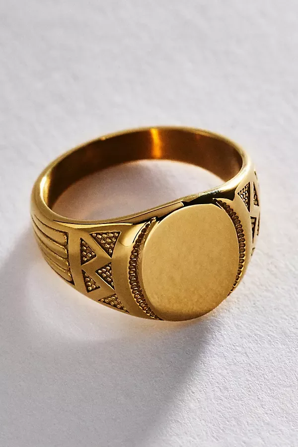 Textured Signet Ring by Anthropologie