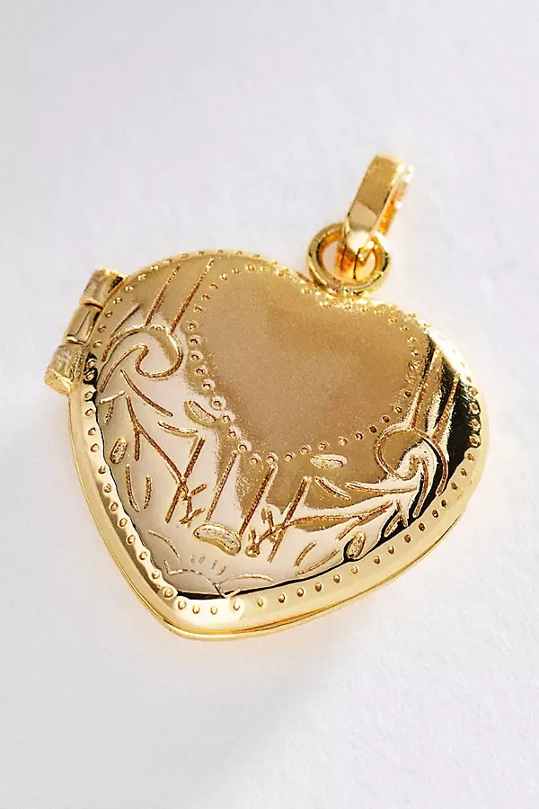 Heart Locket Pendant Charm by Anthropologie