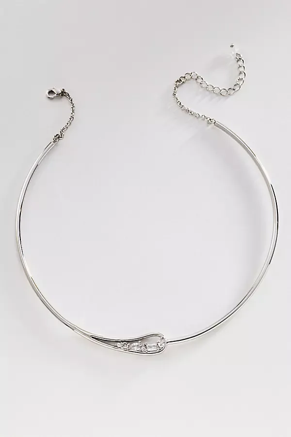 Encrusted Loop Collar Necklace