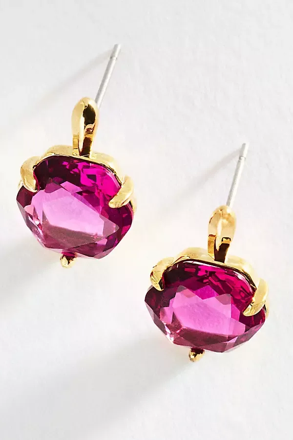 Hexagon Stone Post Earrings by Anthropologie
