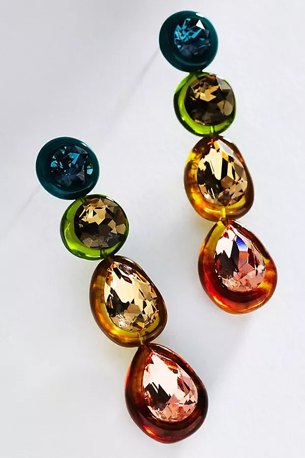 Gem Drop Earrings by Anthropologie