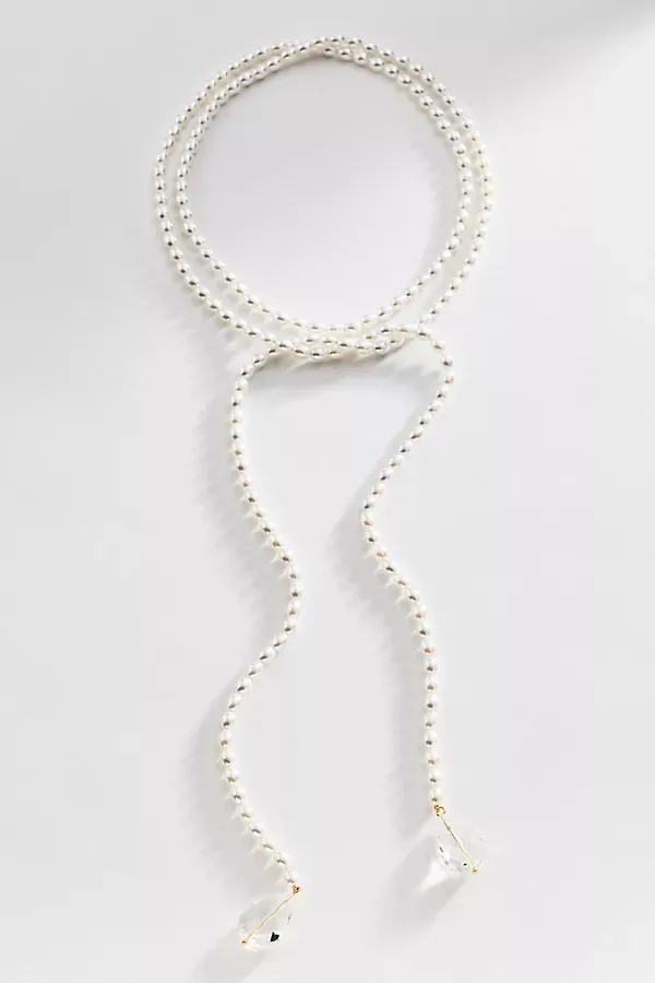Pearl Wrap Necklace by Anthropologie
