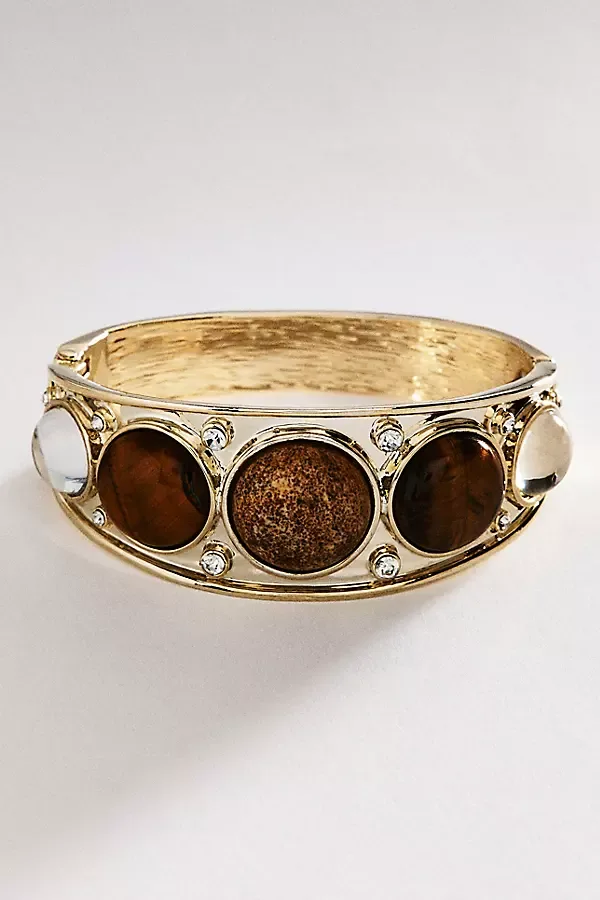 Stone Hinge Bangle