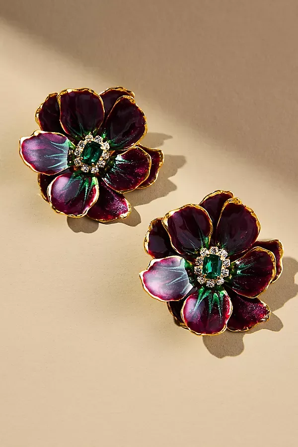 Handpainted Earrings by The Pink Reef