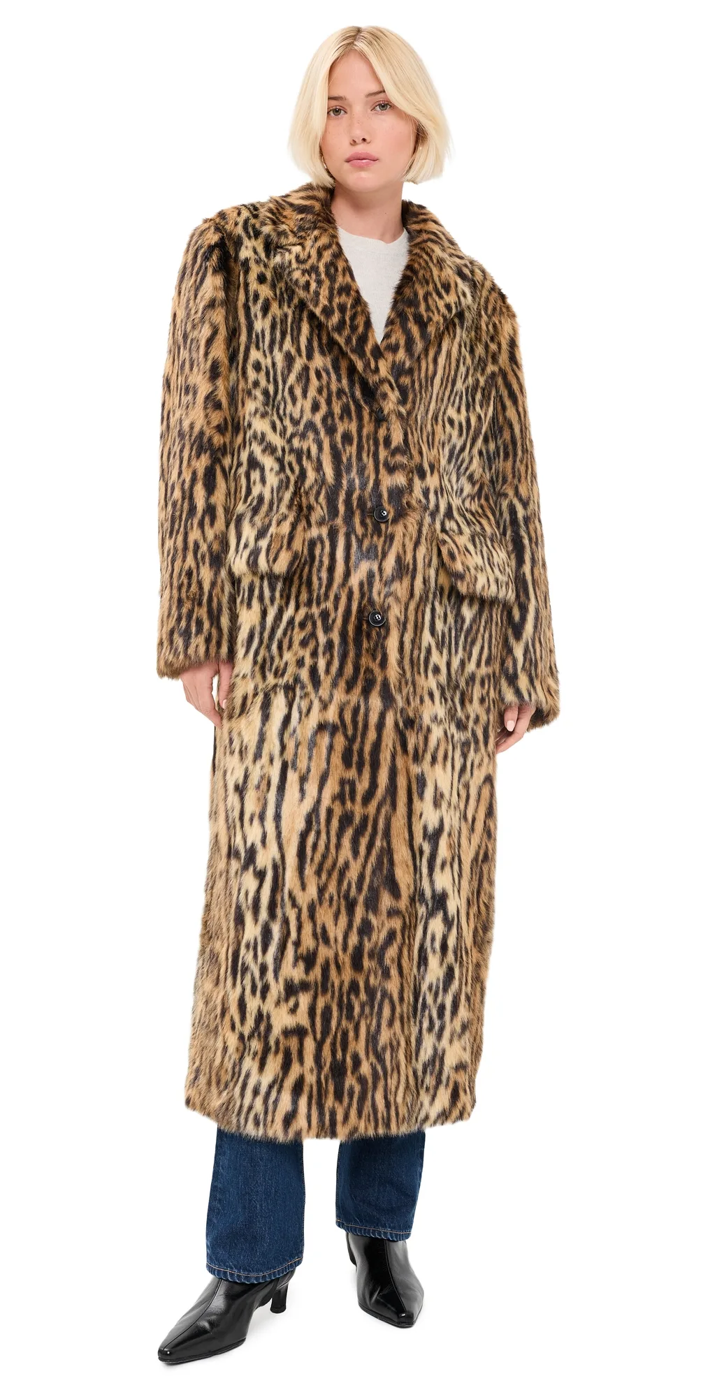 Marceline Faux Fur Coat by STAND STUDIO