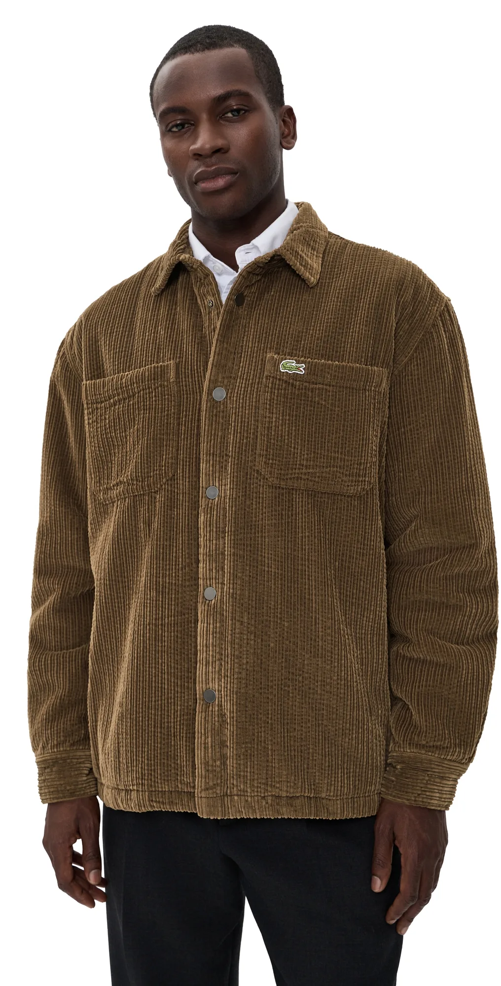 Corduroy Padded Jacket by Lacoste
