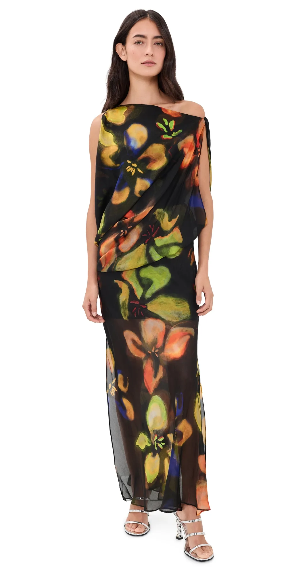 Arisa Silk Maxi Dress by SIR.