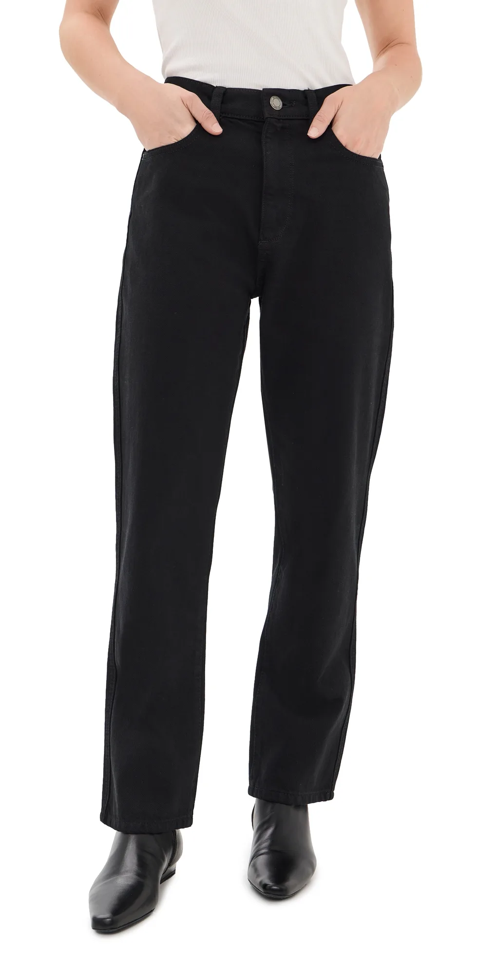 Cate Classic High Rise Straight Petite Jeans by DL1961