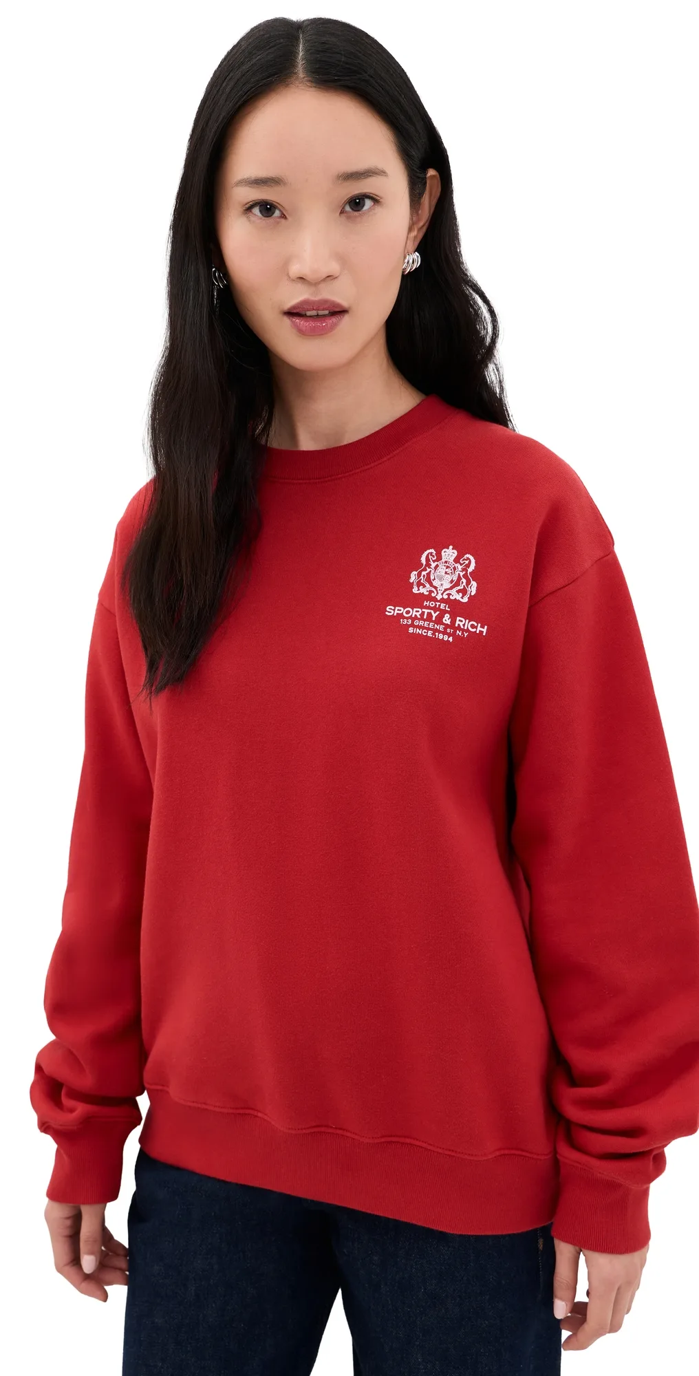 Emmett SR Hotel Crewneck Sweatshirt by Sporty & Rich