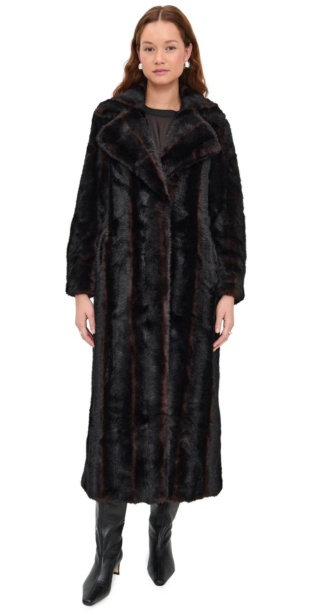 Gabrielle Shaved Mink Maxi Coat by Apparis