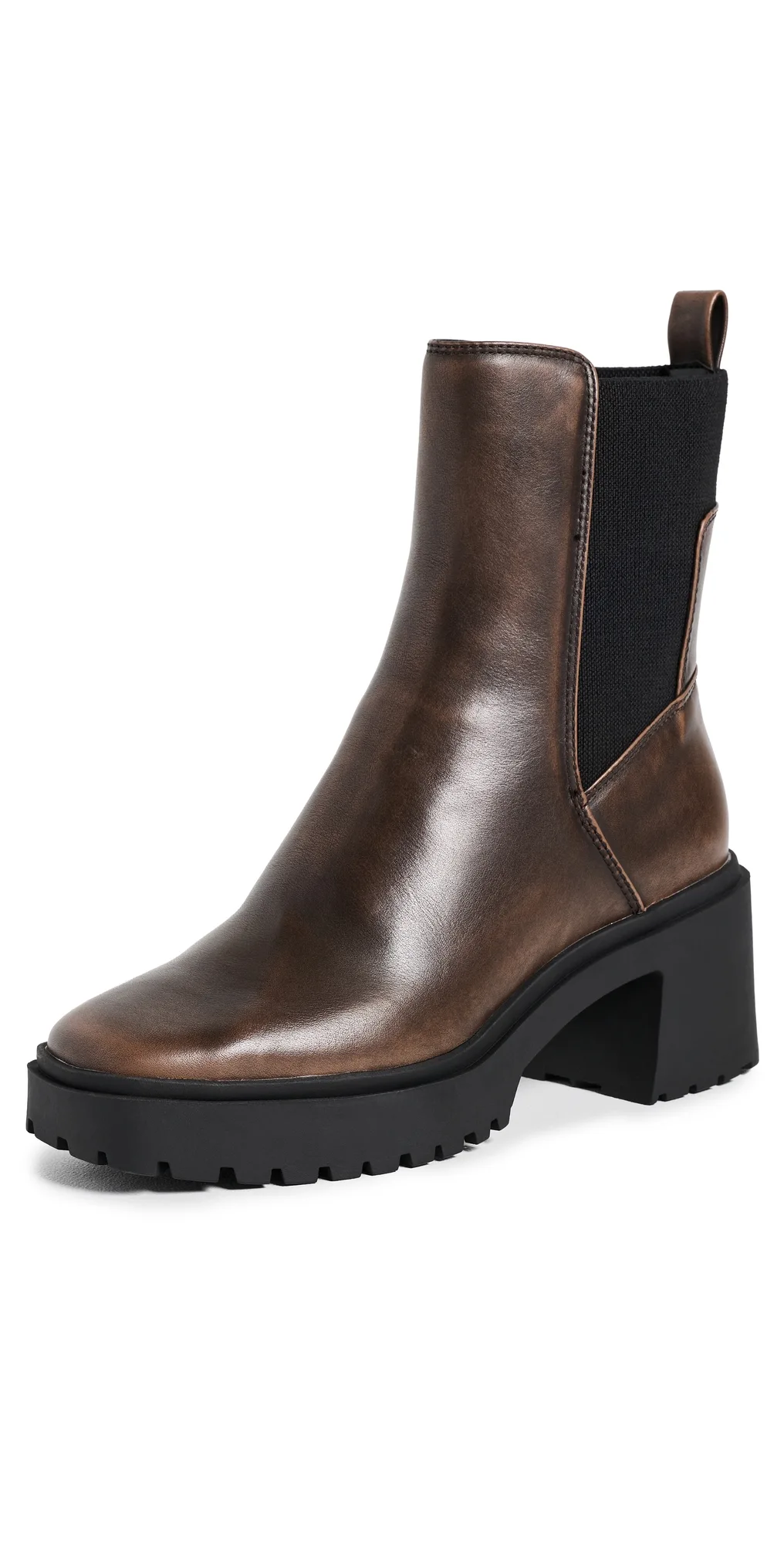 Grizly H2O Boots Brown Distressed Leather by Dolce Vita