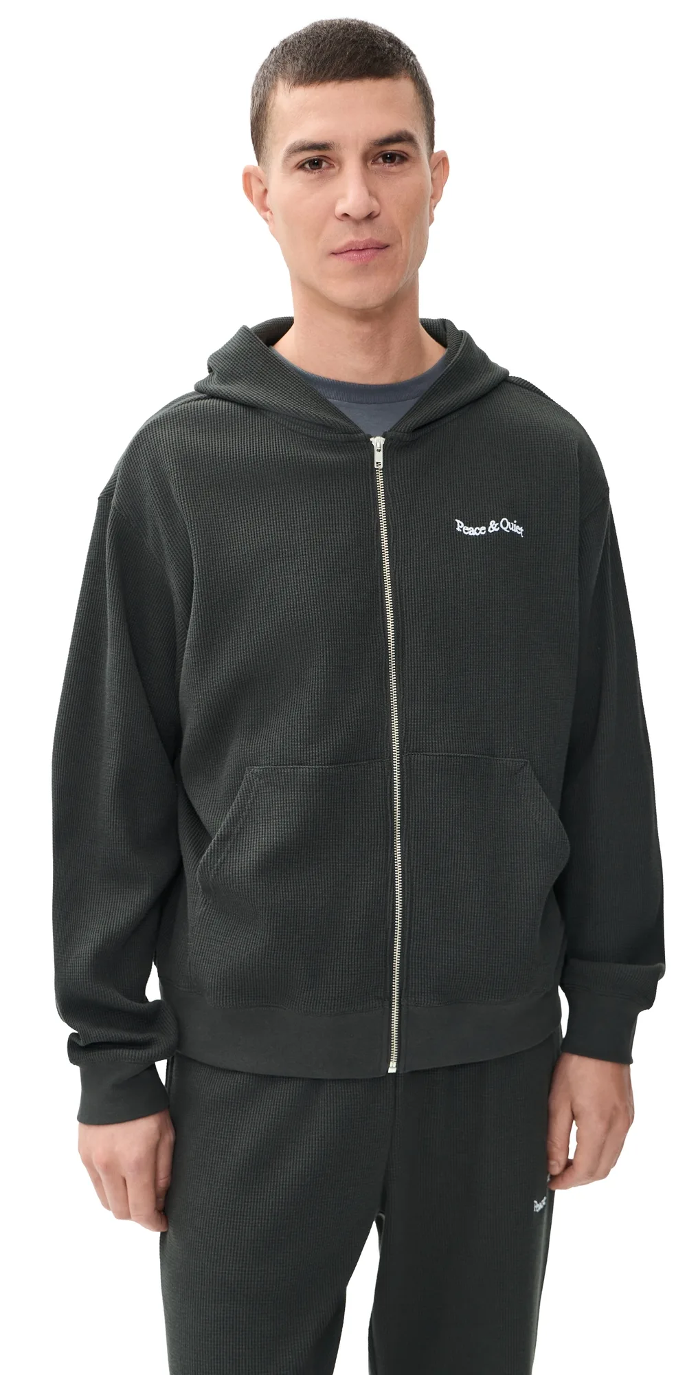 Wordmark Waffle Hoodie by Museum of Peace and Quiet
